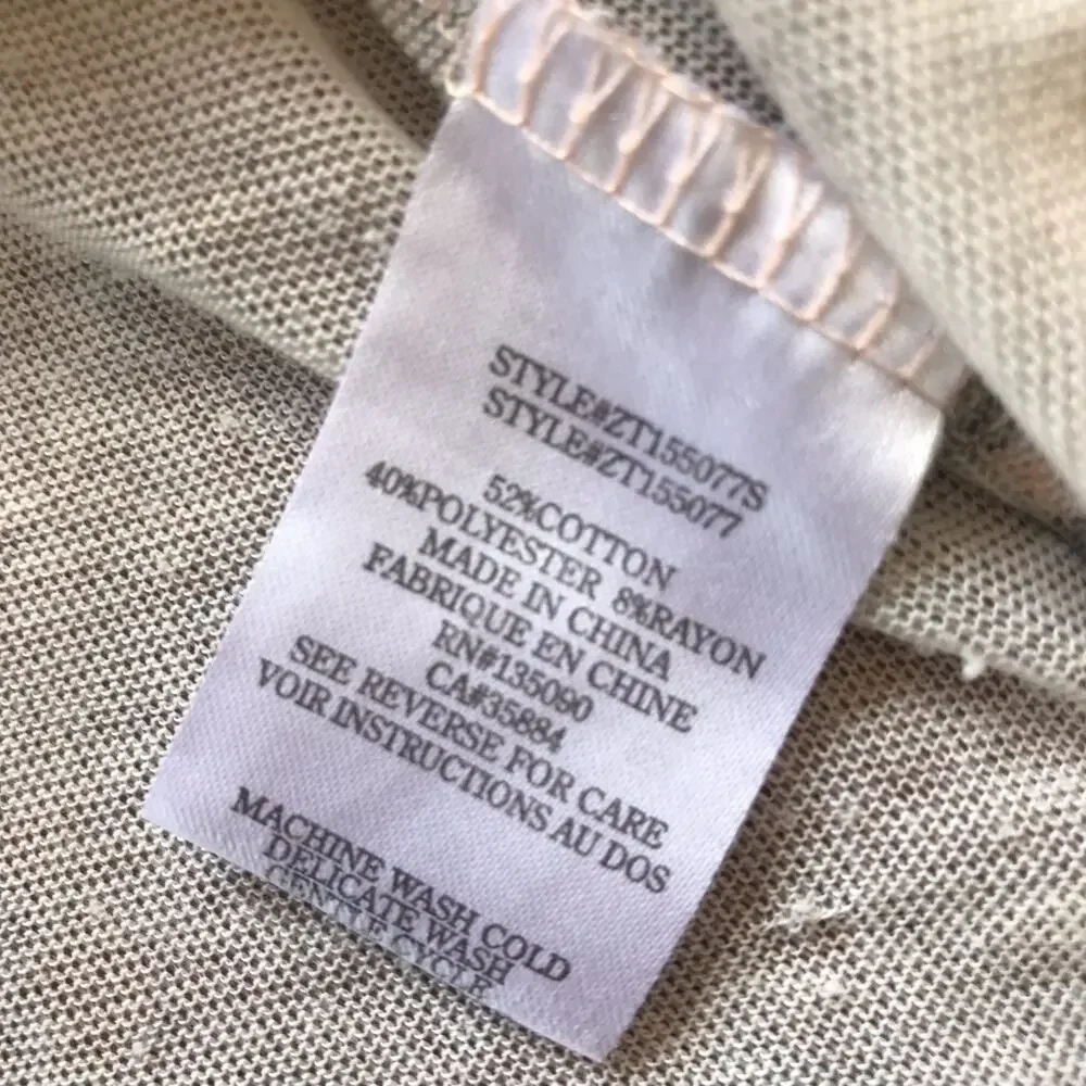 Z Supply Camo Burnout Sheer Short Sleeve Tunic Shirt with Pocket Women's Size M - Picture 7 of 8